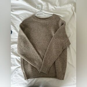 Wilfred Free Speckled Tan Knit Sweater